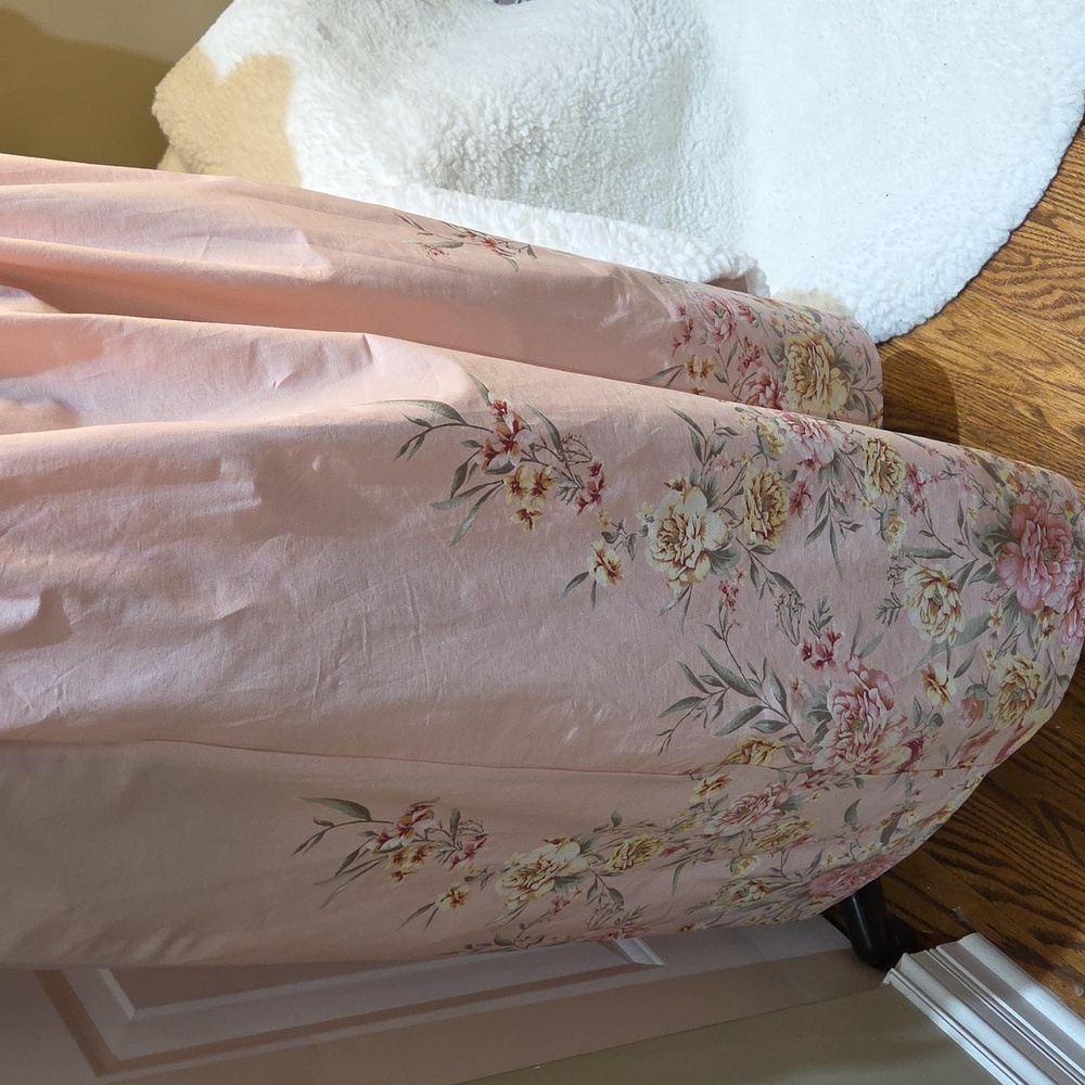 Nwt XL. Large. Medium Joie Light Pink Floral Maxi Dress  And Zipper In The Back - Picture 8 of 17